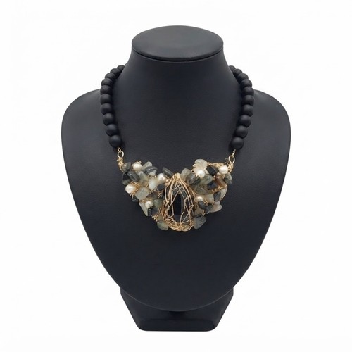 Collana donna girocollo pietre - collana,