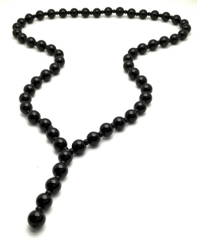 Collana pietra nera onice - pietra,