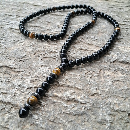 Collana perle nere onice - perle,