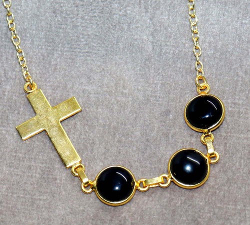 Collana lunetta onice - , nera