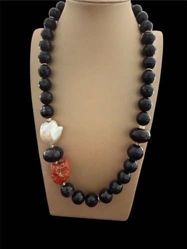 Collana corallo - corallo, e