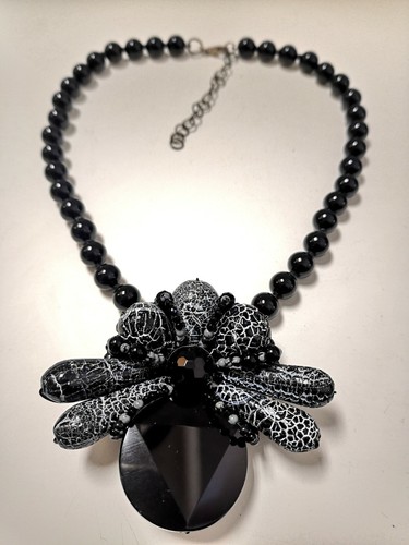 Collana onice nero agata - collana, in