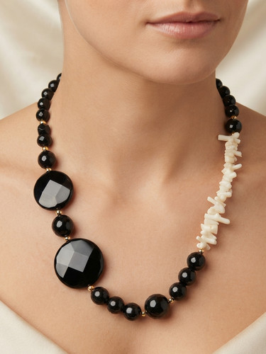 Collana donna pietre - , dure