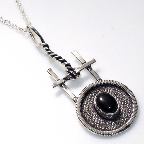 Collana gioielli onice nera